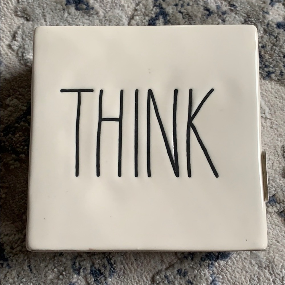 New Rae Dunn Evolve Think Desk Paper Weight